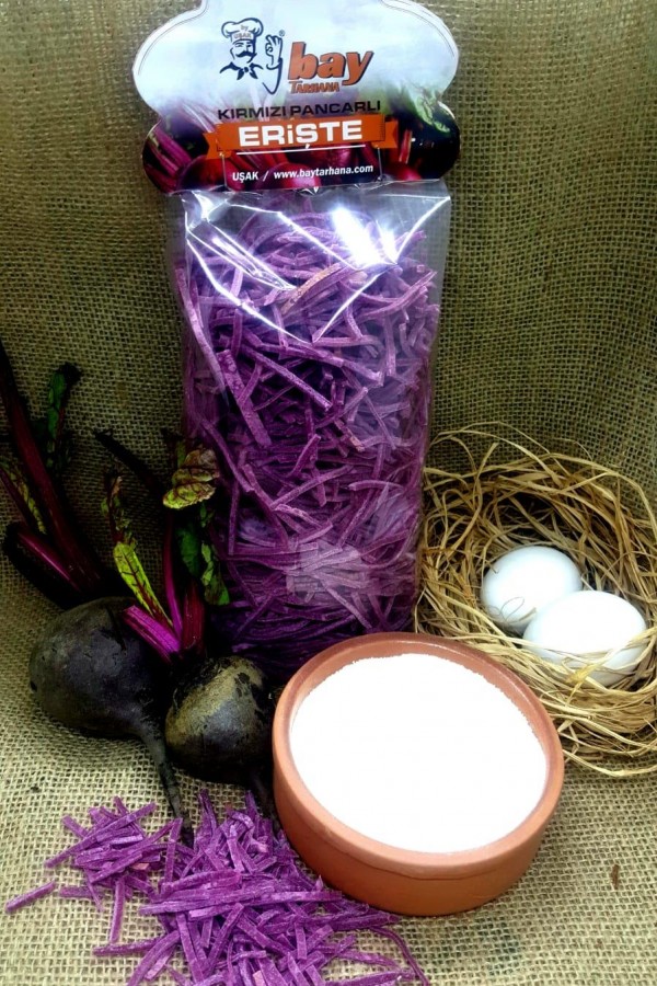 Erişte - Kırmızı Pancarlı - 500 Gr